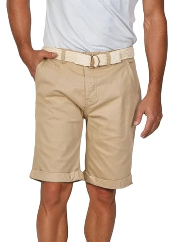 riverso Kurze Hosen Herren Sommer Chino Shorts mit Gürtel Regular Fit | RIVHenry Bermuda Stretch Blau Navy Rot Grün Orange Beige Grau 30 31 32 33 34 36 38 40 42 44 46