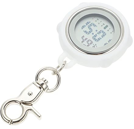 Sosoport Montre Infirmière Clip Acier Inoxydable Montre De Poche Médecin avec Cadran Transparent pour Étudiants Soins Infirmiers Utilisation Quotidienne