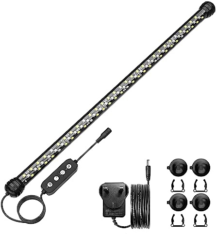 SEAOURA Led Aquarium Plant Light for Fish Tank, Auto On Off Timer 48CM