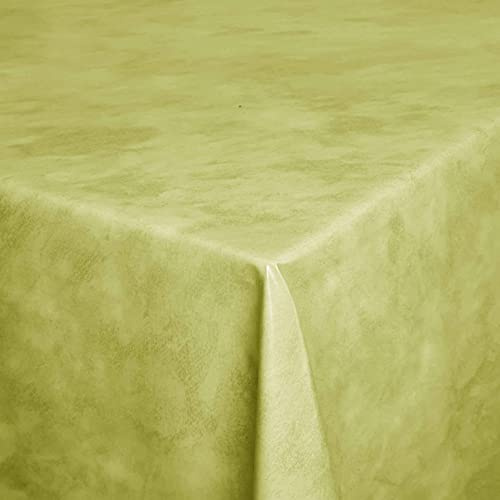 Wachstuch Wachstischdecke Tischdecke Gartentischdecke Größe wählbar Leicht Marmoriert Grün Eckig 120 x 160 cm abwaschbar