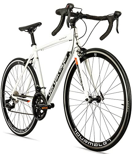 Bergsteiger Tourmalet 28 Zoll Rennrad, Aluminium Gravelbike mit 14 Gang-Schaltung, Gewicht nur 11 kg, Gravel Bike geeignet für Herren & Damen ab 170 cm