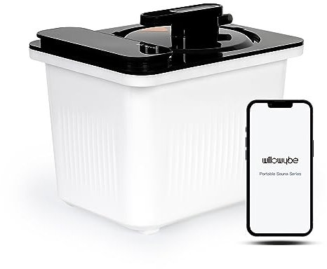 WILLOWYBE Sauna a vapore personale portatile per casa Spa Steamer 4L King Power Pot con controllo Bluetooth (solo generatore di vapore)