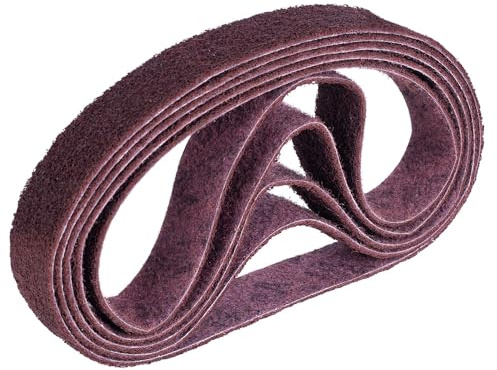 hecho con SC-BS lijadora de cinta no tejida, lijadora de cinta de tubo (40mm x 760mm, SC-BS Grade: Medium, Color: red)