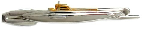 Krawattennadel U-Boot Krawattennadel ca. 6,9 cm bicolor glänzend m.i. Germany + Geschenkbox