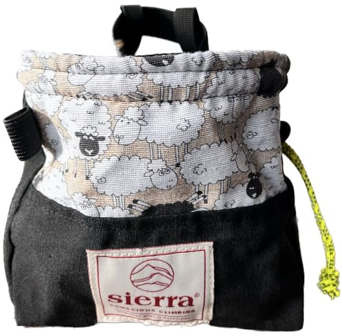 Sierra Conscious Climbing. Cube Black Sheep Klettermagnetbrett | Bio-Baumwolle | mit verstellbarem Gürtel