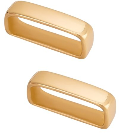 OLYCRAFT 2 Stück Messingschlaufenhalter Gürtelschlaufenhalter 11.5x47x18.5mm Gürtelschlaufe Ersatzschnalle Gürtelhalter Metallgürtelschlaufe Herrengürtelschnalle Zubehör Für 38~40mm Gürtel