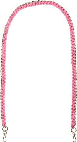 styleBREAKER Taschen Schultergurt Geflochtene Kette, Pink | 133 cm langer Wechselriemen in Seil-Optik, sichere Karabinerhaken für einfachen Austausch, flexibel als Crossbody nutzbar.
