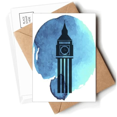 Big Ben London England Großbritannien UK Postkarten Umschläge Blanko Notizkarten