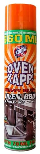 Barbecue & Oven Cleaner Spray, Heavy Duty Grill Cleaner Degreaser Stainless Steel Cleaner BBQ Kitchen Hob Removes Baked-On Food - 590 ml