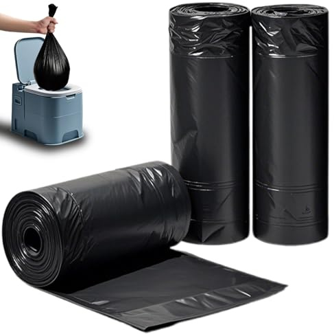 Biomüllbeutel Zählt 20, 30L Beutel für Campingtoiletten für Erwachsene Camping Toilette, Kompostierbare Müllbeutel, Geeignet für Outdoor Auto Reisen, Fernreisen, Bootfahren