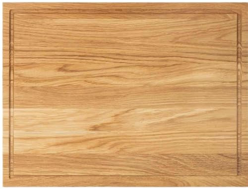 Chopping Board Wooden Kitchen Wooden Chopping Board Kitchen Accessories Large and Small Bread Boards and Serving Boards Wooden Cutting Board (Oak INGE, 35 x 25 x 2 cm)