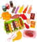 BBQ Food Toy Set for Kids, Children Kitchen Toy Accessories, Kids BBQ Grill Playset, Kitchen Pretend Play Educational Toys for Girls Boys 3 4 5 6 Years Old