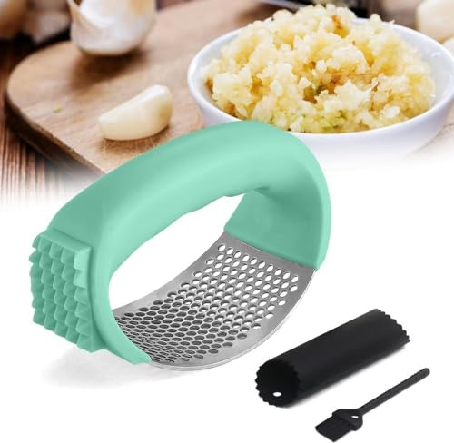 Presse-ail manuel en acier inoxydable pour la maison, design portable, ustensiles de cuisine essentiels
