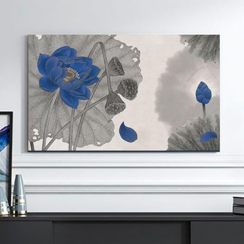 HSTANGKY Funda Antipolvo Para Televisores De Interior Con Estampado De Loto Protector De Pantalla Curvo Y Plano De Estilo Chino Para Televisores LED LCD Inteligentes-flower3||40-43inch