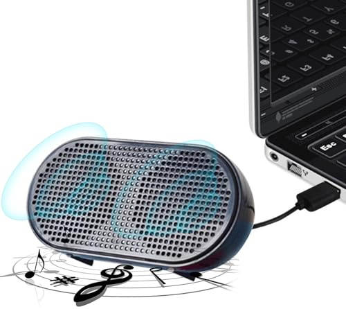 USB-högtalare | bärbara bärbara bärbara och PC-högtalare | Multimedia USB-drivet miniljudsystem med 3D-stereoljud | kompakta plug-in-högtalare för resor, kontor, skrivbord, studie,