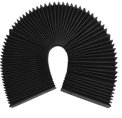 UrbanHui Fresatrice CNC Flessibile Fisarmonica Soffietto Copertura Impermeabile Protezione Polvere Scudo per Attrezzature Lavorazione Dei Metalli, Altezza 180mm Panno A Tre Prova