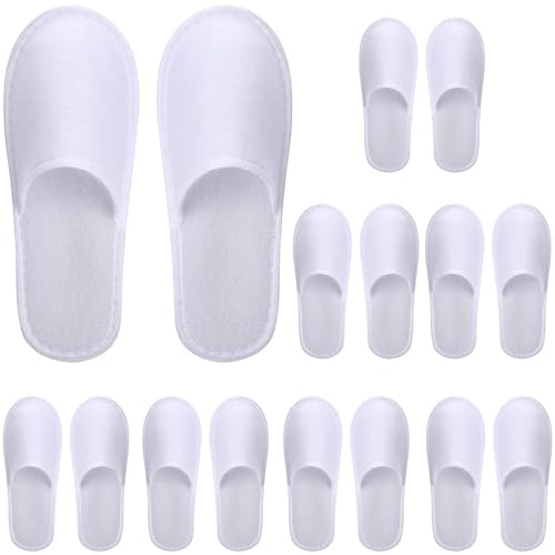 MyrkalaToy Semi-Closed Disposable Slippers - 8-Pair Unisex, Hotel Disposable Slippers, Outdoor Travel, Suitable for Guest Spa, Hotel, and Home Use, Size: One Size Fits All (Size 42), Length 28.5cm