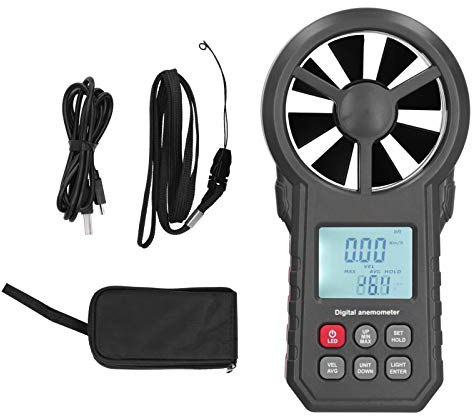 WT87B Bluetooth Digital Anemometer High Accuracy LCD Backlight Handheld Wind Speed Tester for Outdoor Activities and Weather Enthusiasts ABS Plastic