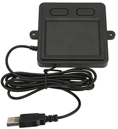 Panel Táctil USB con Cable, Trackpad Portátil Multifuncional, Diseño de 2 Botones de Alta Sensibilidad para Ordenador Portátil, Escritorio, Oficina en Casa, ABS Negro
