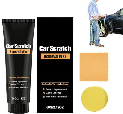 Ripara Auto - 60g Detergente Veloce Facile con Spugna | Leviga e Lucida veicoli,Lucidatura e Pulizia Esterna
