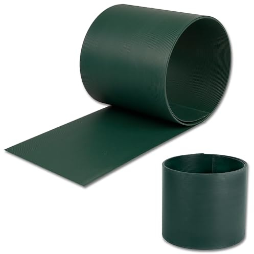 Froadp 250x19cm Tiras de PVC Duro, Privacidad de Jardín, Alfombras de Doble Barra Vallas de Jardín, Pantallas Protectoras Malla de Ocultación para Terraza Balcón (25m, Verde)
