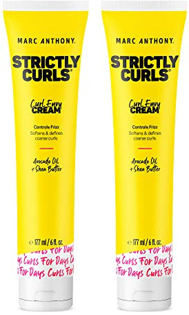 Marc Anthony Curl Cream with Shea Butter & Oils Defines & Softens Curly & Wavy Hair, Set of 2
