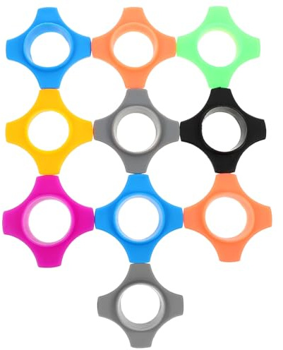 EXCEART Microphone Anti-Roll Rings 10-Pack Wireless Mic Anti-Slip Silicone Sleeve for Ktv Party Conference Stage Performance 2.87X2.87X0.66In