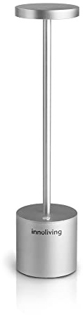 Innoliving Lampada Led da tavolo colore silver INN-094S