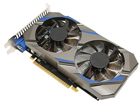 VBESTLIFE GTX 750 Ti Grafikkarte, 4GB GDDR5 128Bit Gaming Grafikkarte, PCI Express 3.0x16, DisplayPort HDMI DVI, Dual Air Cooling PC Grafikkarten, 4K Displays Support