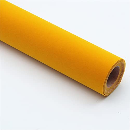 HARICSET Bastelfilz Selbstklebend 150 cm Breit Kinder Vliesstoff Stoff Filzplatten zum Filzuntersetzer Basteln Nähen DIY Patchwork(Size:1.5 * 0.5m,Color:Orange)