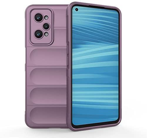 SEAHAI Funda para Realme GT 2 5G/Realme GT Neo 2/Realme GT Neo 3T 5G, [Diseño de Bolsa de Aire Anticaída] Robusto Carcasa de Suave Silicona PC + TPU Bumper Anti-caída Rubber Caso - Púrpura Claro