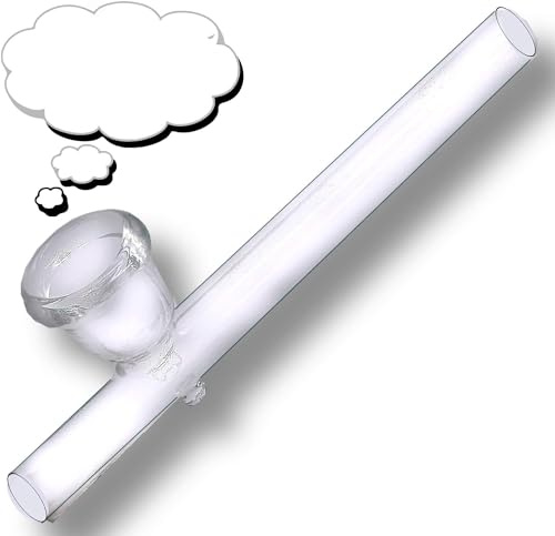 Premium Glass Smoking Bong/Pipe - AC2 Pipe x 1 | 4 (10cm) Handcrafted Portable Tobacco Smoking Pipe with Honeycomb Perc - Trending Durable Design for Smooth Hits by Swiss+