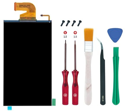 Wigearss Écran LCD de Remplacement et Kit d'outils de Reparation pour Nintendo Switch(Pas pour Switch 2).