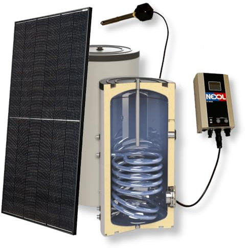 Photovoltaik Brauchwassererwärmung Set 1|200 l | Flachdachaufständerung