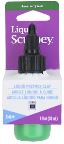 Liquid Sculpey® Liquid Polymer Oven-Bake Clay, Green, 1 oz. Bottle, Non Toxic