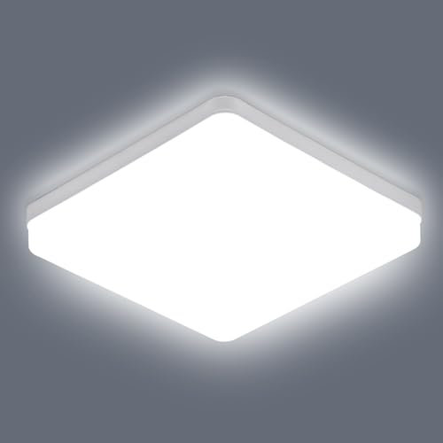 Comely Plafoniere da Soffitto LED Moderna, 36W Plafoniera LED Quadrata, Lampada da Soffitto per Soggiorno Cucina Camera da Letto Corridoio, Luce Bianca Fredda 6500K
