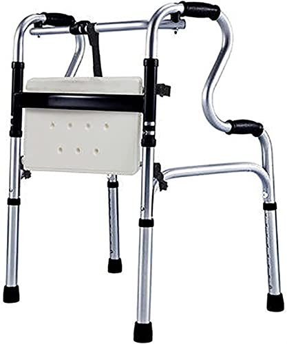 Andador Con Ruedas Ligero Y Plegable Con Asiento, Ayuda Portátil Para Caminar Para Personas Mayores/Discapacitadas Para Interiores/Exteriores, Silla De Ducha Para Baño