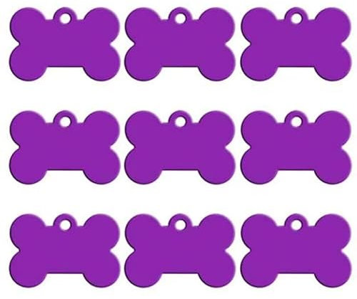 100 Stück Gravierbare Haustier-ID-Tag-Anhänger, Leere Hundemarke, Anhänger, Kosename, Telefonnummer, Schild, Anhänger, Leere Hundemarke, Namensschild, Aluminium, Personalisiertes Haustier-Ta