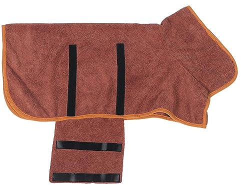 Supvox Pflegeleichter Hundebademantel Aus Langlebigem Polyester Atmungsaktiv Und Saugfähig Leichtes Trockenhandtuch Waschbarer Haustier-Bademantel Für Kleine Welpen Und Katzen Komfortable