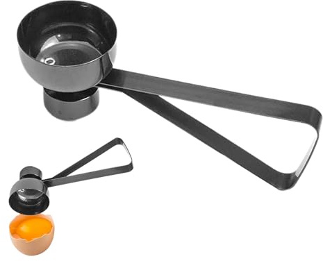 Duroecsain Taglierina per uova, tagliauova | Strumenti per biscotti e apriuova - Taglierina per rimuovere la buccia, utensile da cucina per risparmiare, rompiuova in metallo sicuro