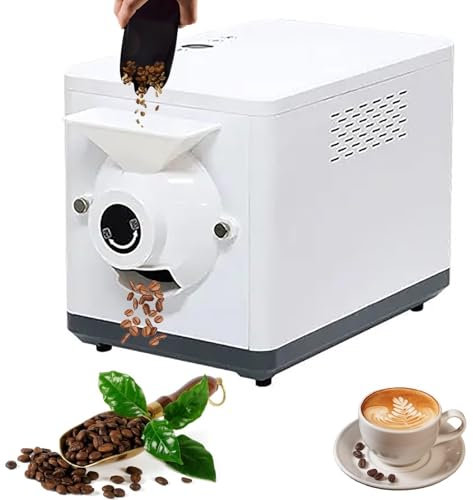 ZYJIX Coffee Bean Roasting Machine For Commercial Home Use - 1600W Automatic Coffee Roaster Machine With Timer & Temperature Control For Baking Nuts, Chestnut, Peanuts, Grain