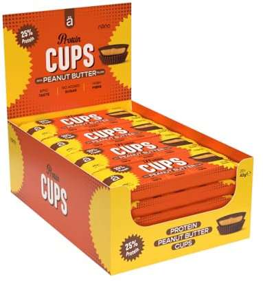 NanoSupps Protein Peanut Butter Cups (20x42g) Milk Chocolate - Functional Food - Protein Snacks