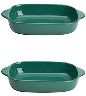 22,6 cm Keramik-Kuchenform Set mit 2 antihaftbeschichteten Porzellan-Backformen zum Kochen von Kuchenteller und Quicheform (Farbe: D)