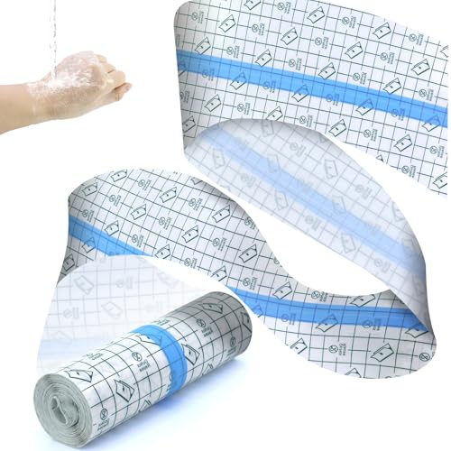 15CM X 5M Tattoo Foil Healing, Benda adesiva impermeabile Benda trasparente Nastro PU, Seconda pelle Trasparente Traspirante Protezione della pelle per pelle tatuata