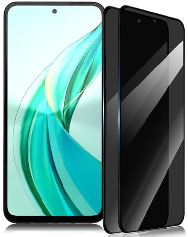 Gelaasso 2 Pezzi Vetro Temperato per Honor 90 Smart 5G, Privacy Pellicola in Vetro Temperato, Durezza 9H, Anti-Spy Pellicola Vetrino Protettiva per Honor 90 Smart 5G