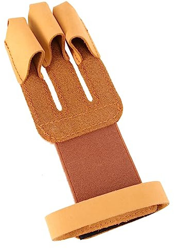 Milisten Outdoor Jagdhandschuhe Lederhandschuhe Mit Verstärkten Fingerspitzen Und Verstellbarem Handgelenkband Für Bogenschießen Und Schutz