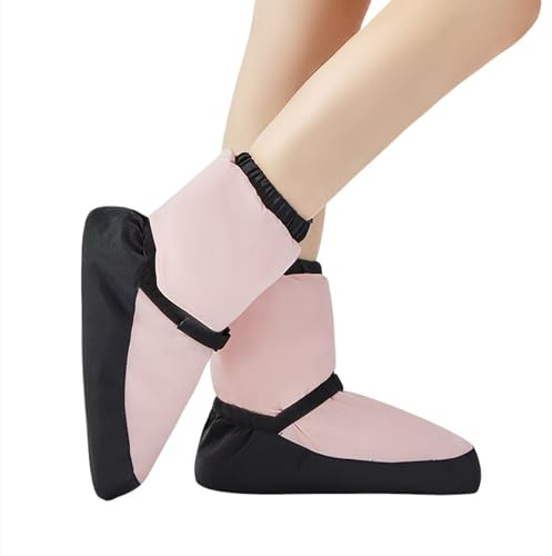 KAISUN Bota de Ballet, Botas de Calentamiento, Botas de Ballet Cálidas, Zapatos de Baile, Botas de Invierno, Zapatos de Entrenamiento de Calentamiento(Rose,L(41-43))