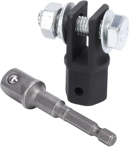 Nikou 2-teiliges Set Scherenwagenheber-Adapter aus CRV-Stahl, Auto-Scherenwagenheber-Adapter für 1/2-Zoll-Antrieb oder Schlagschrauber