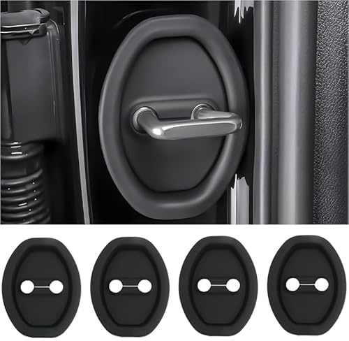 LHLUCKY Door Latch Lock Cover for VW Golf 7 Mk7 2013-2017, Car Silicone Door Latch Protective Cover Automotive Interior Accessories for Car, 4pcs