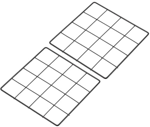PATIKIL Drahtgitter-Panel, 20,3 x 20,3 cm, 2 Stück, für Foto, Bilder, Memo, Display, Raster, zum Aufhängen, Organizer, Wanddekoration, für Zuhause, Büro, Hochzeit, Schwarz